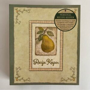 Recipe Keeper with blank recipe cards